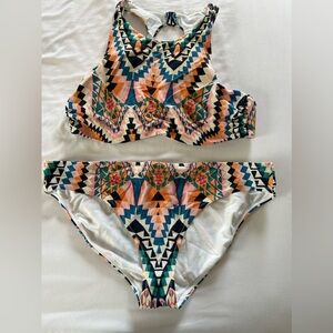 Athleta High Neck Bikini Set